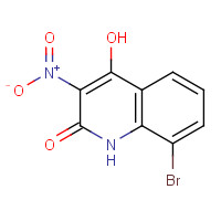 54675-49-9 8-bromo-4-hydroxy-3-nitro-1H-quinolin-2-one chemical structure
