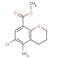 1428863-06-2 methyl 5-amino-6-chloro-3,4-dihydro-2H-chromene-8-carboxylate chemical structure