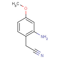 118671-03-7 2-(2-amino-4-methoxyphenyl)acetonitrile chemical structure