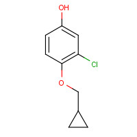 1243284-44-7 3-chloro-4-(cyclopropylmethoxy)phenol chemical structure