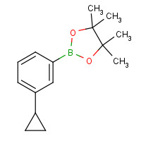 627526-56-1 2-(3-cyclopropylphenyl)-4,4,5,5-tetramethyl-1,3,2-dioxaborolane chemical structure