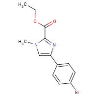 869568-12-7 ethyl 4-(4-bromophenyl)-1-methylimidazole-2-carboxylate chemical structure