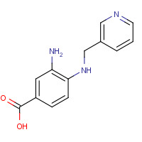 436088-89-0 3-amino-4-(pyridin-3-ylmethylamino)benzoic acid chemical structure