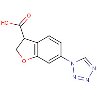 1374573-49-5 6-(tetrazol-1-yl)-2,3-dihydro-1-benzofuran-3-carboxylic acid chemical structure