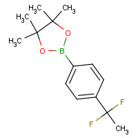 1000994-94-4 2-[4-(1,1-difluoroethyl)phenyl]-4,4,5,5-tetramethyl-1,3,2-dioxaborolane chemical structure