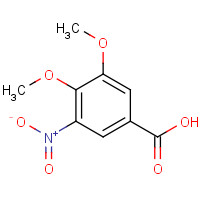 91004-48-7 3,4-dimethoxy-5-nitrobenzoic acid chemical structure