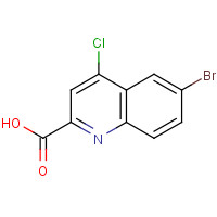 887589-43-7 6-bromo-4-chloroquinoline-2-carboxylic acid chemical structure
