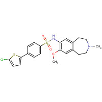 583045-76-5 4-(5-chlorothiophen-2-yl)-N-(7-methoxy-3-methyl-1,2,4,5-tetrahydro-3-benzazepin-8-yl)benzenesulfonamide chemical structure