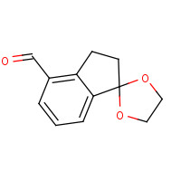 954238-31-4 spiro[1,3-dioxolane-2,1'-2,3-dihydroindene]-4'-carbaldehyde chemical structure