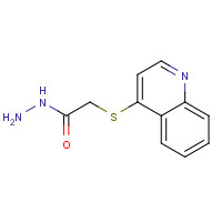 885278-19-3 2-quinolin-4-ylsulfanylacetohydrazide chemical structure
