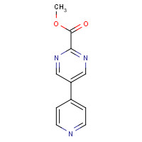 720720-30-9 methyl 5-pyridin-4-ylpyrimidine-2-carboxylate chemical structure