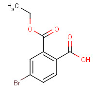 1178145-66-8 4-bromo-2-ethoxycarbonylbenzoic acid chemical structure