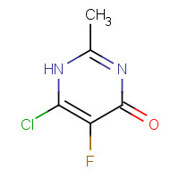 105806-14-2 6-chloro-5-fluoro-2-methyl-1H-pyrimidin-4-one chemical structure
