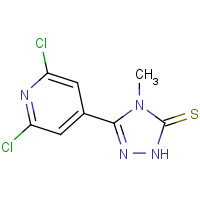 266679-15-6 3-(2,6-dichloropyridin-4-yl)-4-methyl-1H-1,2,4-triazole-5-thione chemical structure