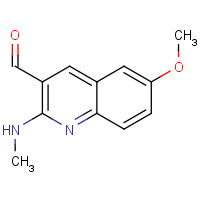 1393579-41-3 6-methoxy-2-(methylamino)quinoline-3-carbaldehyde chemical structure