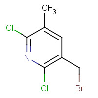 137520-78-6 3-(bromomethyl)-2,6-dichloro-5-methylpyridine chemical structure