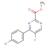 1364677-40-6 methyl 4-(4-chlorophenyl)-5-fluoropyrimidine-2-carboxylate chemical structure