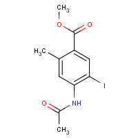 672293-34-4 methyl 4-acetamido-5-iodo-2-methylbenzoate chemical structure