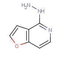 33007-16-8 furo[3,2-c]pyridin-4-ylhydrazine chemical structure