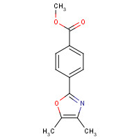1248542-30-4 methyl 4-(4,5-dimethyl-1,3-oxazol-2-yl)benzoate chemical structure