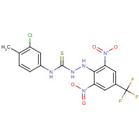 436133-68-5 1-(3-chloro-4-methylphenyl)-3-[2,6-dinitro-4-(trifluoromethyl)anilino]thiourea chemical structure