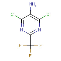 2344-17-4 4,6-dichloro-2-(trifluoromethyl)pyrimidin-5-amine chemical structure