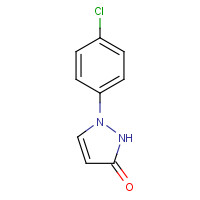 76205-19-1 2-(4-chlorophenyl)-1H-pyrazol-5-one chemical structure