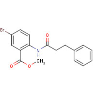 1599528-90-1 methyl 5-bromo-2-(3-phenylpropanoylamino)benzoate chemical structure