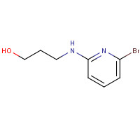 478366-42-6 3-[(6-bromopyridin-2-yl)amino]propan-1-ol chemical structure