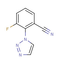 1293285-09-2 3-fluoro-2-(triazol-1-yl)benzonitrile chemical structure