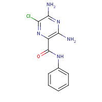32209-55-5 3,5-diamino-6-chloro-N-phenylpyrazine-2-carboxamide chemical structure