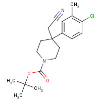 778627-42-2 tert-butyl 4-(4-chloro-3-methylphenyl)-4-(cyanomethyl)piperidine-1-carboxylate chemical structure