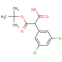 369403-30-5 2-(3,5-dichlorophenyl)-3-[(2-methylpropan-2-yl)oxy]-3-oxopropanoic acid chemical structure