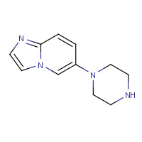 1020442-47-0 6-piperazin-1-ylimidazo[1,2-a]pyridine chemical structure