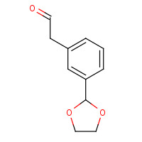 88679-83-8 2-[3-(1,3-dioxolan-2-yl)phenyl]acetaldehyde chemical structure