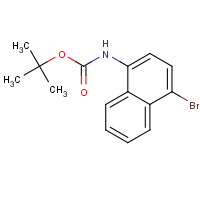 168169-11-7 tert-butyl N-(4-bromonaphthalen-1-yl)carbamate chemical structure