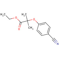18672-07-6 ethyl 2-(4-cyanophenoxy)-2-methylpropanoate chemical structure