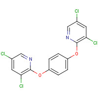 76150-91-9 3,5-dichloro-2-[4-(3,5-dichloropyridin-2-yl)oxyphenoxy]pyridine chemical structure