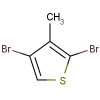 53119-66-7 2,4-dibromo-3-methylthiophene chemical structure
