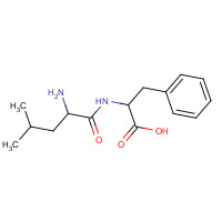 56217-82-4 2-[(2-amino-4-methylpentanoyl)amino]-3-phenylpropanoic acid chemical structure