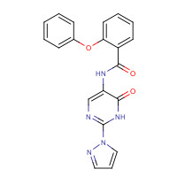 1343458-02-5 N-(6-oxo-2-pyrazol-1-yl-1H-pyrimidin-5-yl)-2-phenoxybenzamide chemical structure