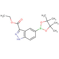 947191-19-7 ethyl 5-(4,4,5,5-tetramethyl-1,3,2-dioxaborolan-2-yl)-1H-indazole-3-carboxylate chemical structure