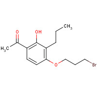 40786-20-7 1-[4-(3-bromopropoxy)-2-hydroxy-3-propylphenyl]ethanone chemical structure