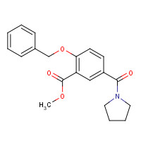 1285516-55-3 methyl 2-phenylmethoxy-5-(pyrrolidine-1-carbonyl)benzoate chemical structure