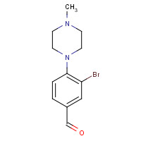 443777-03-5 3-bromo-4-(4-methylpiperazin-1-yl)benzaldehyde chemical structure
