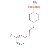 1211821-10-1 3-[2-(4-methylsulfonylpiperazin-1-yl)ethoxy]aniline chemical structure