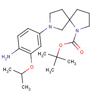 1462951-12-7 tert-butyl 7-(4-amino-3-propan-2-yloxyphenyl)-1,7-diazaspiro[4.4]nonane-1-carboxylate chemical structure