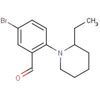 1229608-66-5 5-bromo-2-(2-ethylpiperidin-1-yl)benzaldehyde chemical structure
