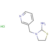 115970-25-7 3-(pyridin-3-ylmethyl)-1,3-thiazolidin-2-amine;hydrochloride chemical structure