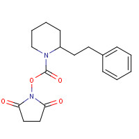 1460028-16-3 (2,5-dioxopyrrolidin-1-yl) 2-(2-phenylethyl)piperidine-1-carboxylate chemical structure